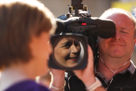 Nicola Sturgeon campaigning in Edinburgh East.