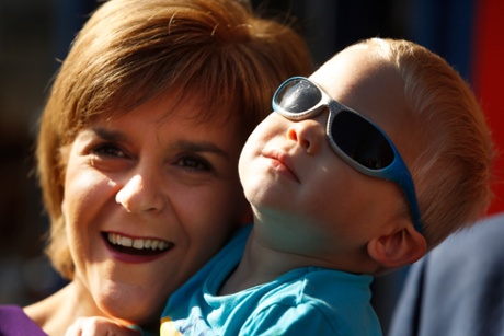 Nicola Sturgeon campaigning in Edinburgh East.
