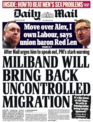 Daily Mail front page