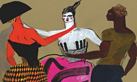 Illustration illustration by Demetrios Psillos for piece about polyamory