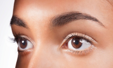 Excellent eyebrows help.