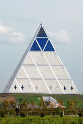 The Pyramid of Peace and Accord in Astana designed by British architect Norman Foster.