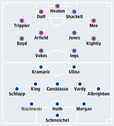 Burnley v Leicester city
