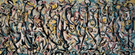 Jackson Pollock’s masterpiece Mural, 1943, oil and casein on canvas.