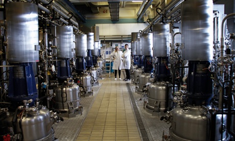 Enzyme fermentation at Novozymes' pilot plant in Bagsværd, Denmark.