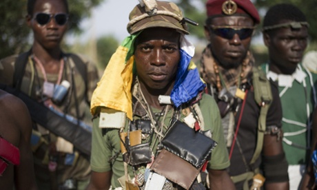 Members of the mainly Christian anti-balaka militia, February 2014.