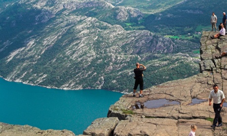 Pulpit rock in Stavanger, Norway.