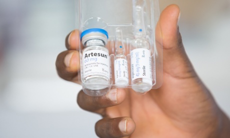 Injectable artesunate.