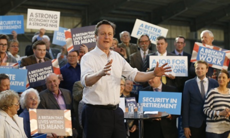 David Cameron speech in Cornish cowshed