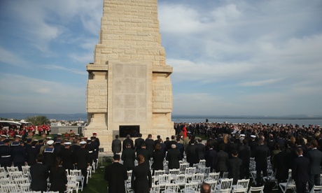 Memorial Service at Cape Helles in Turkey.