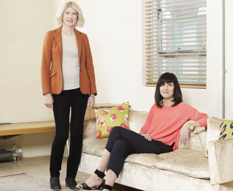 Catherine Mayer with her stepsister Sarah Smith.