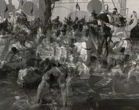A still from Crowd, 2013: ‘That you can see anything  at all seems like a triumph.’
