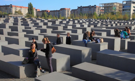The Holocaust memorial in Berlin.