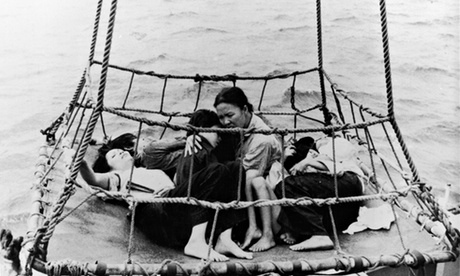 Refugees Hauled Out Of The Sea