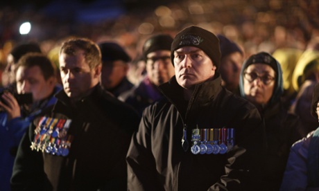 A small section of the crowd at the the Gallipoli dawn service.