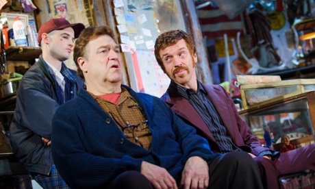 Left to right, Tom Sturridge, John Goodman and Damian Lewis star in American Buffalo by David Mamet and Wyndham's theatre.