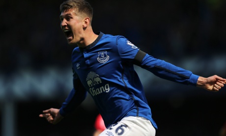 John Stones scored his first Everton goal in the win over Manchester United but Roberto Martínez said it was the youngster's best defensive display in the first team.