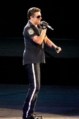 George Michael in concert at the Zayed Sports Stadium, Abu Dhabi  - 01 Dec 2008.