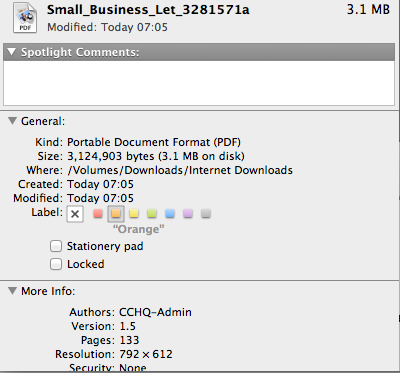 Who is the author of the Telegraph small business letter?