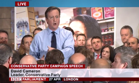 David Cameron says passion for business bumps him up and says he had porridge for breakfast. 