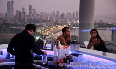 United Spirits products on sale at the Four Seasons Hotel in Mumbai.