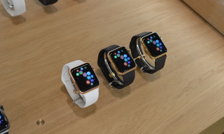 Apple Watches in the Dover Street shop