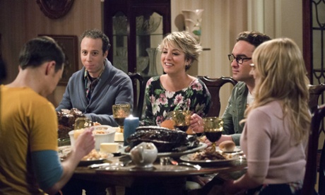 Penny with her new short hairstyle on The Big Bang Theory.