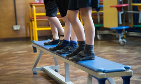 Children in PE lesson