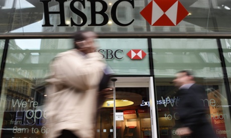 HSBC climbs on spin-off report.