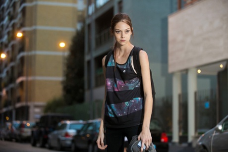 Model and skateboard fan Natalie Westling in September