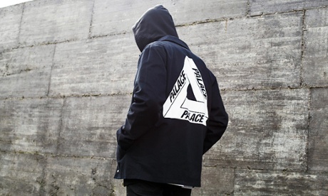 A Palace logoed hoodie