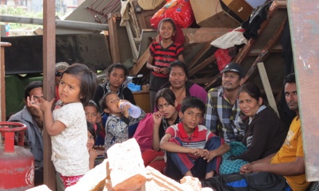 Nepal earthquake survivors