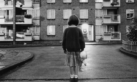 Girl in council estate