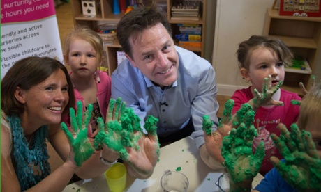 Deputy prime minister Nick Clegg: 'Anything's better than sitting next to George Osborne in the House of Commons'.