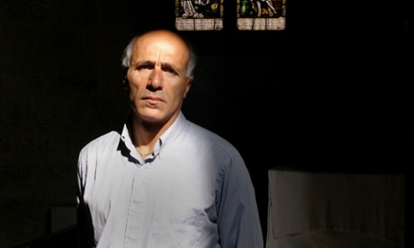 Mordechai Vanunu in St George’s Cathedral in east Jerusalem. He lives in quarters there and works as a bell-ringer.