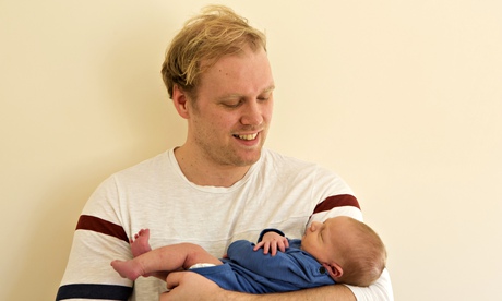 Stuart Heritage and his baby son