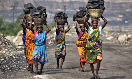 Local women carrying coal in Jharkhand