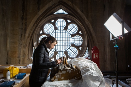 Krista Blessley, painting conservator.