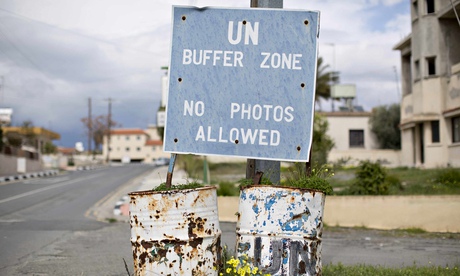 United Nations buffer zone in central Nicosia