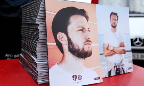 The matchday programme before the Championship match between AFC Bournemouth and Bolton Wanderers at the Goldsands Stadium.