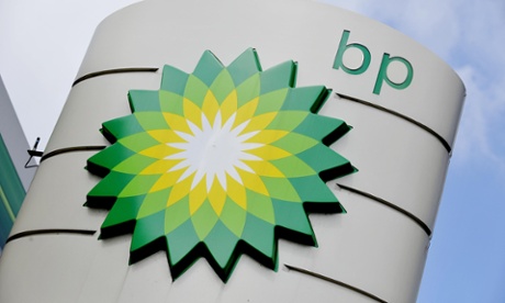 BP petrol station sign