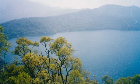 Lake Oku in Cameroon.
