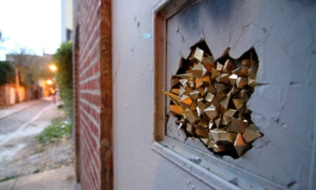 Artist Paige Smith places her colourful ‘urban geode’ artworks in the crevices of LA and other cities