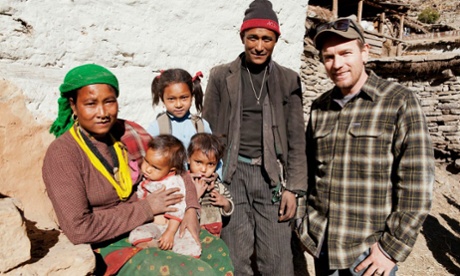 Ewan McGregor in Nepal in 2011