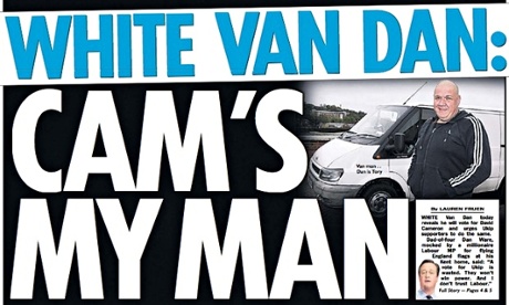 The Sun front page White Van Dan