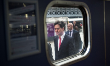 Ed Miliband arrives at Paddington station in London as he heads to Cardiff to talk about immigration.
