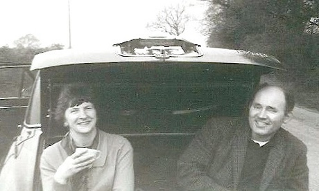 My grandparents on way to Derbyshire in the 60s.