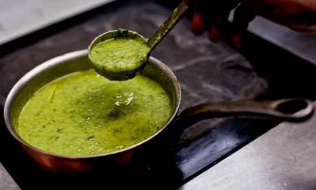 Courgette and ramps soup: a stunner.