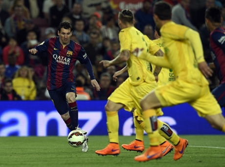 Lionel Messi score his second.