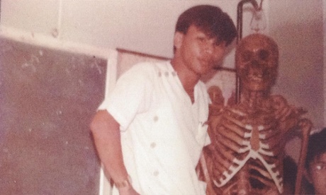 Chua as a nurse in the Philippines.